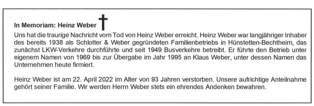 Weber, Heinz